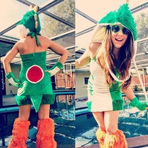 Yoshi Dino cute rave costume